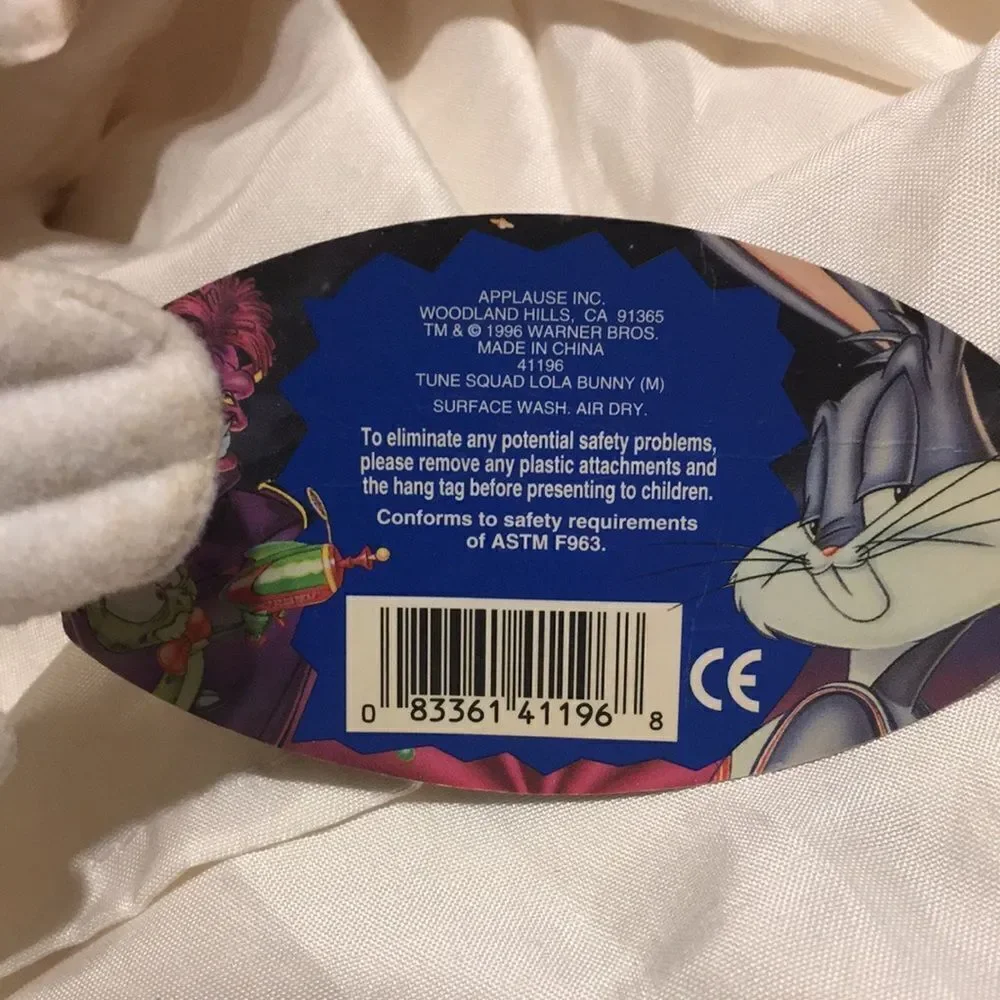 Space Jam Lola Plush Doll 1996